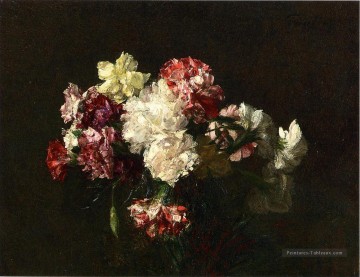  henri - Oeillets peintre de fleurs Henri Fantin Latour